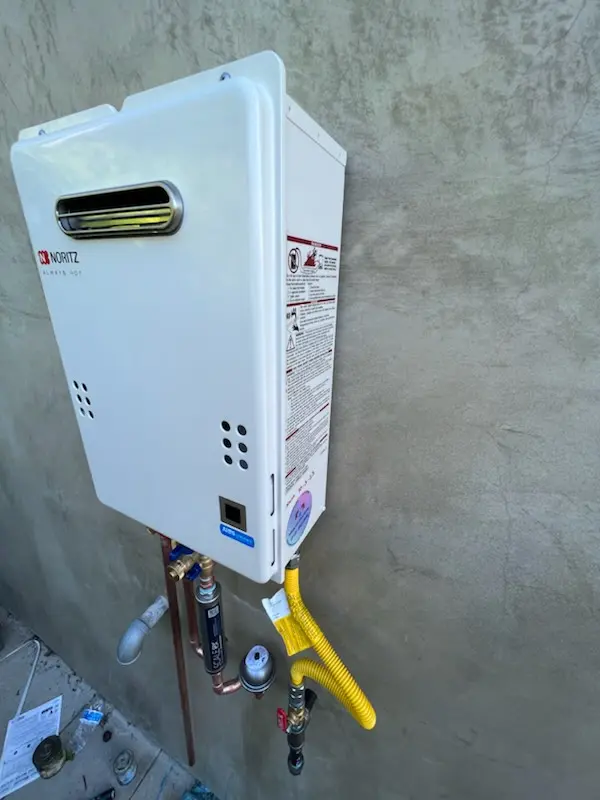 Tankless water heater installation for The Villages at Queen Creek homes